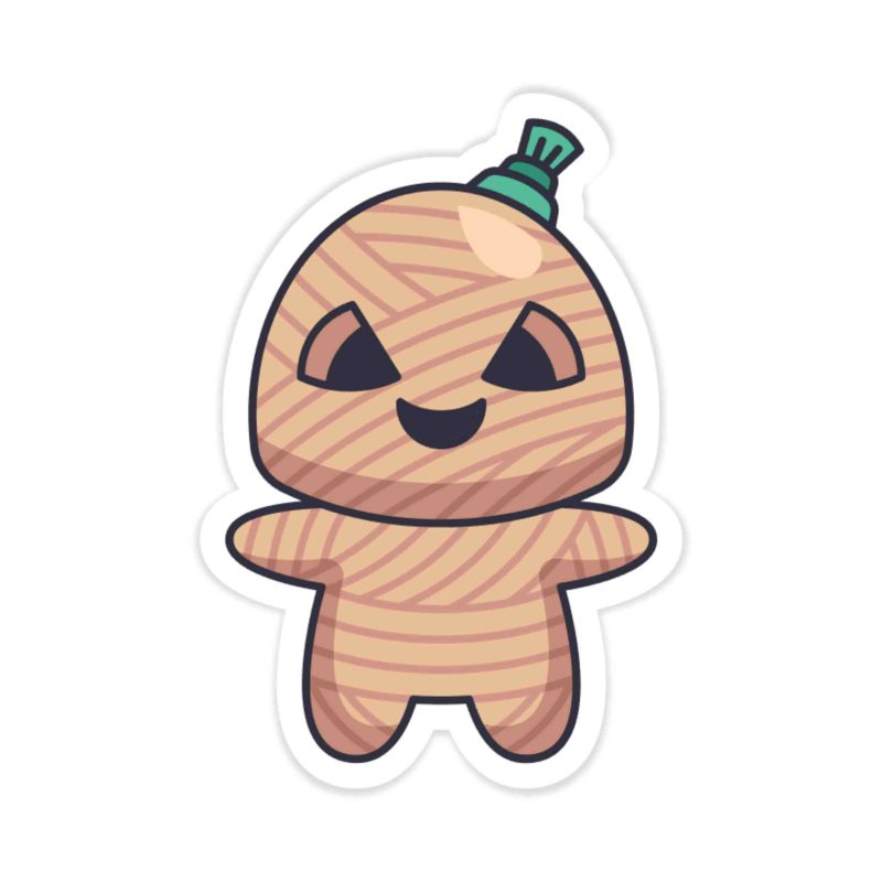 Voodoo Doll Full Color Vinyl Decal - Custom Size
