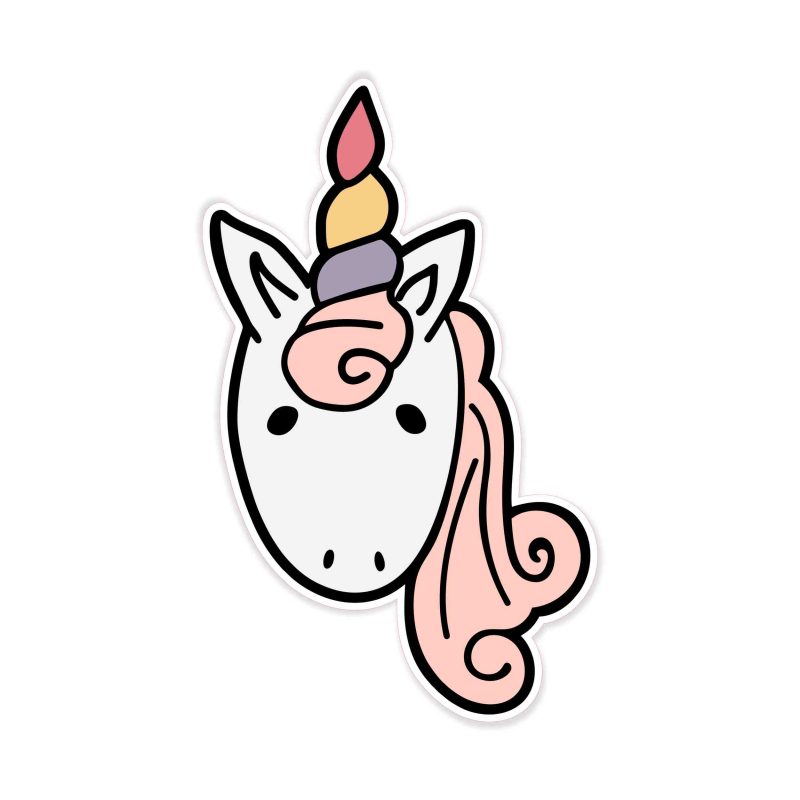 Unicorn Full Color Vinyl Decal - Custom Size