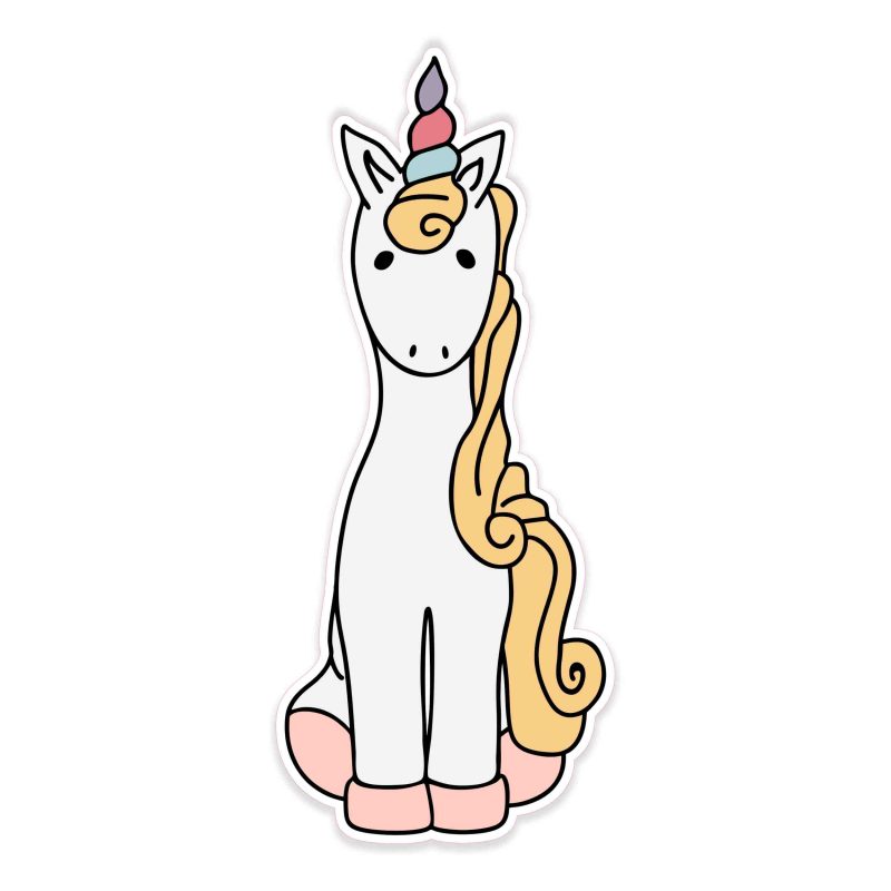 Unicorn Full Color Vinyl Decal - Custom Size