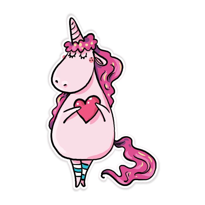 Unicorn Full Color Vinyl Decal - Custom Size