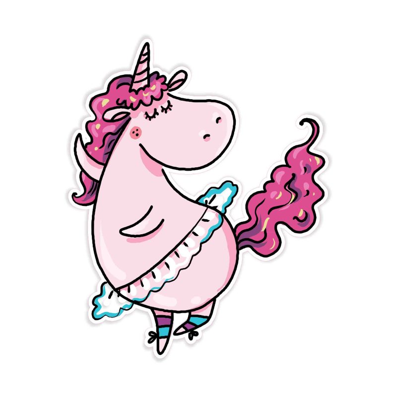 Unicorn Full Color Vinyl Decal - Custom Size