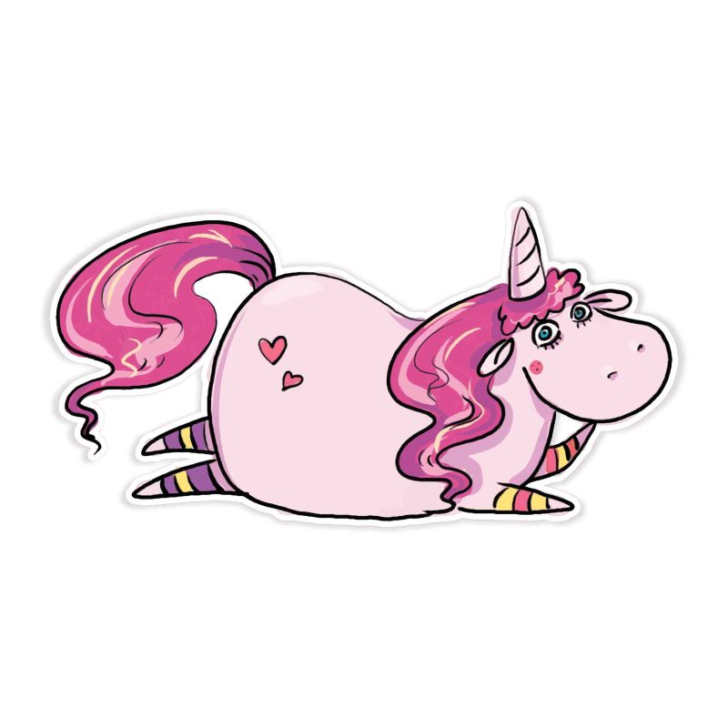 Unicorn Full Color Vinyl Decal - Custom Size