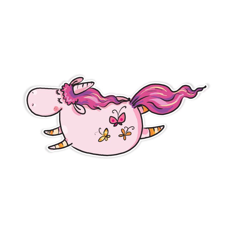 Unicorn Full Color Vinyl Decal - Custom Size