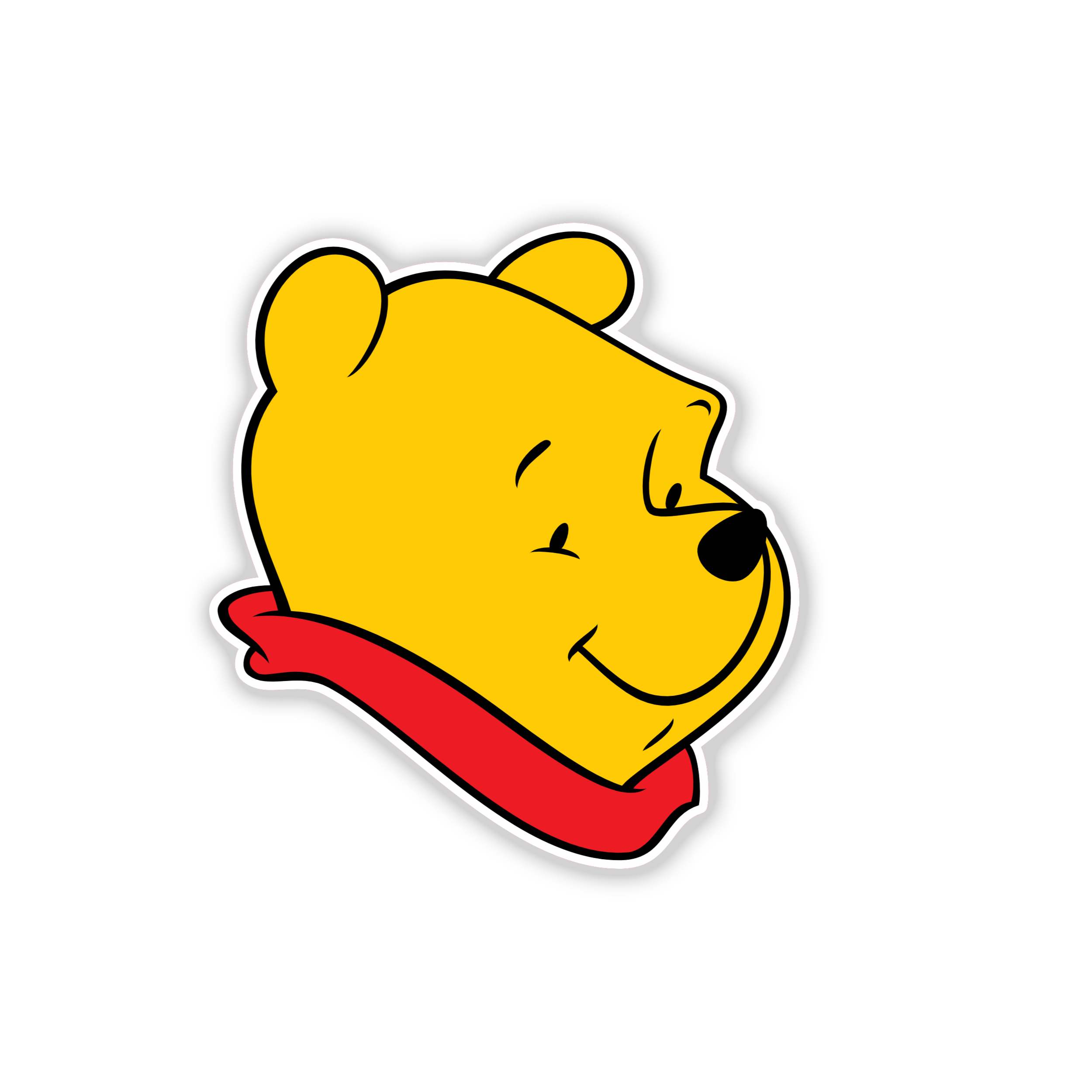 Winnie The Pooh - Full Color Vinyl Sticker - Custom Size