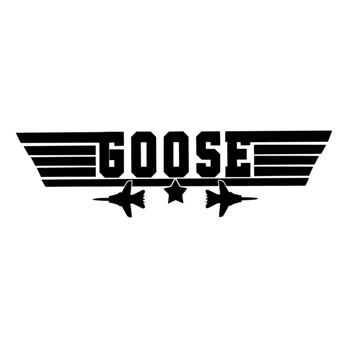 Top Gun Vinyl Decal - Goose - Custom Size