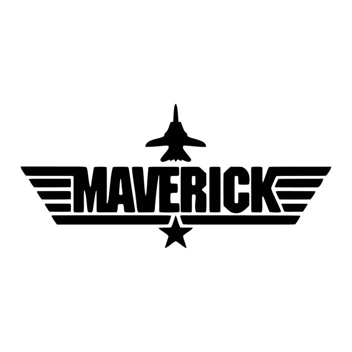 Top Gun Vinyl Decal - Maverick - Custom Size