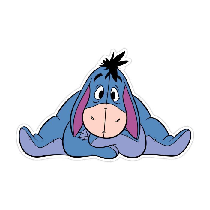 Winnie The Pooh - Eeyore - Full Color Vinyl Sticker - Custom Size
