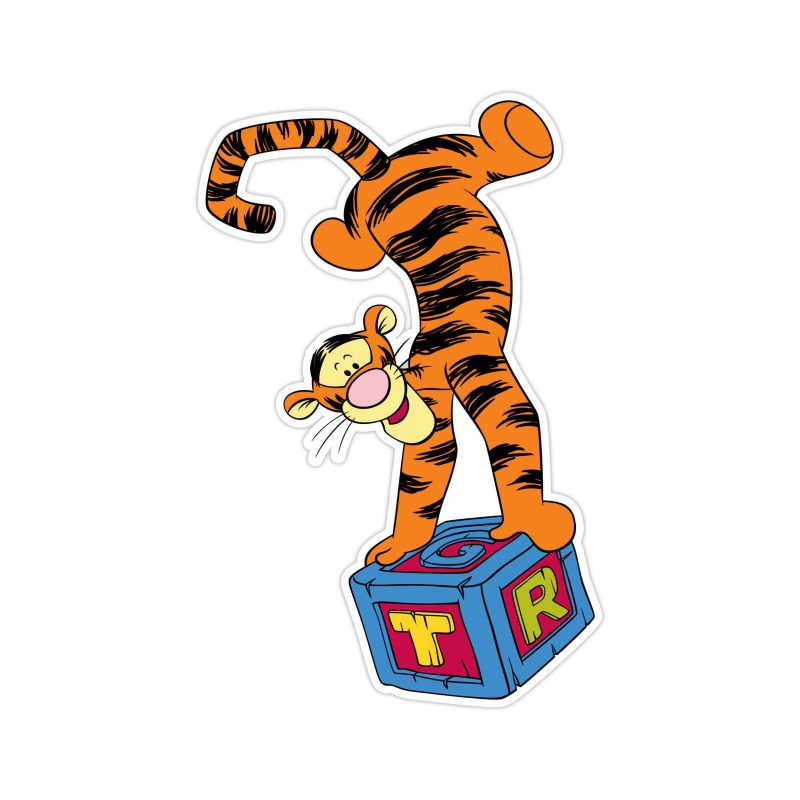 Winnie The Pooh - Tigger - Full Color Vinyl Sticker - Custom Size