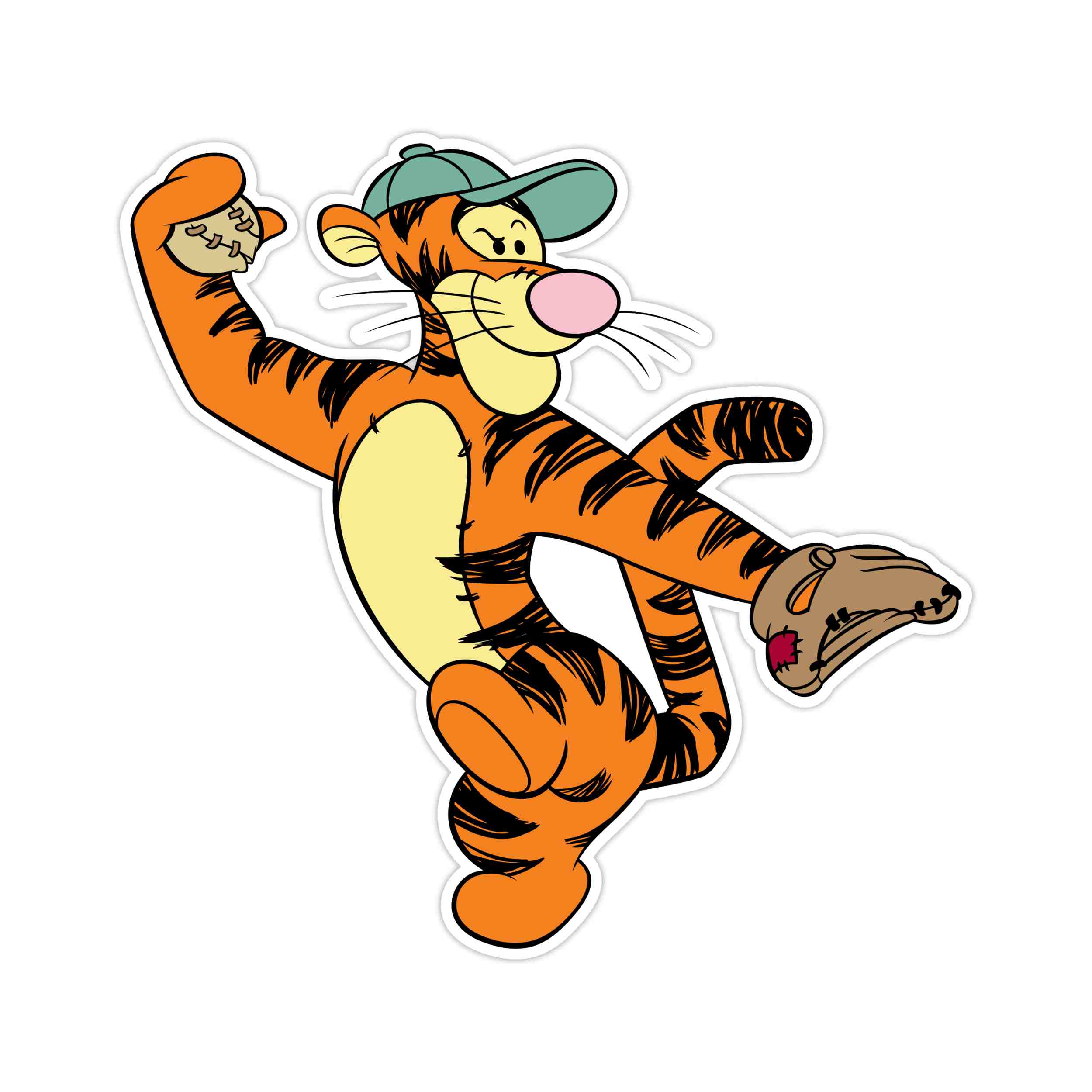Winnie The Pooh - Tigger - Full Color Vinyl Sticker - Custom Size