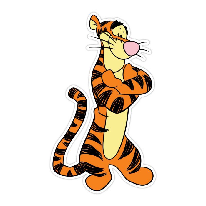 Winnie The Pooh - Tigger - Full Color Vinyl Sticker - Custom Size