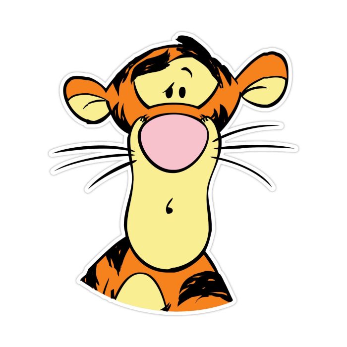 Winnie The Pooh - Tigger - Full Color Vinyl Sticker - Custom Size