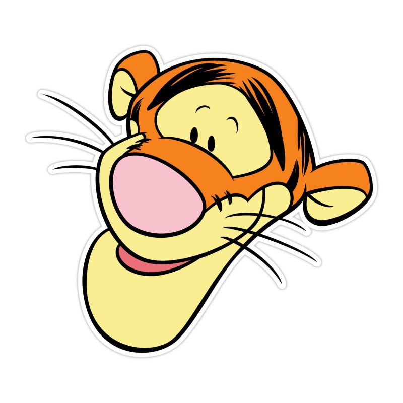 Winnie The Pooh - Tigger - Full Color Vinyl Sticker - Custom Size