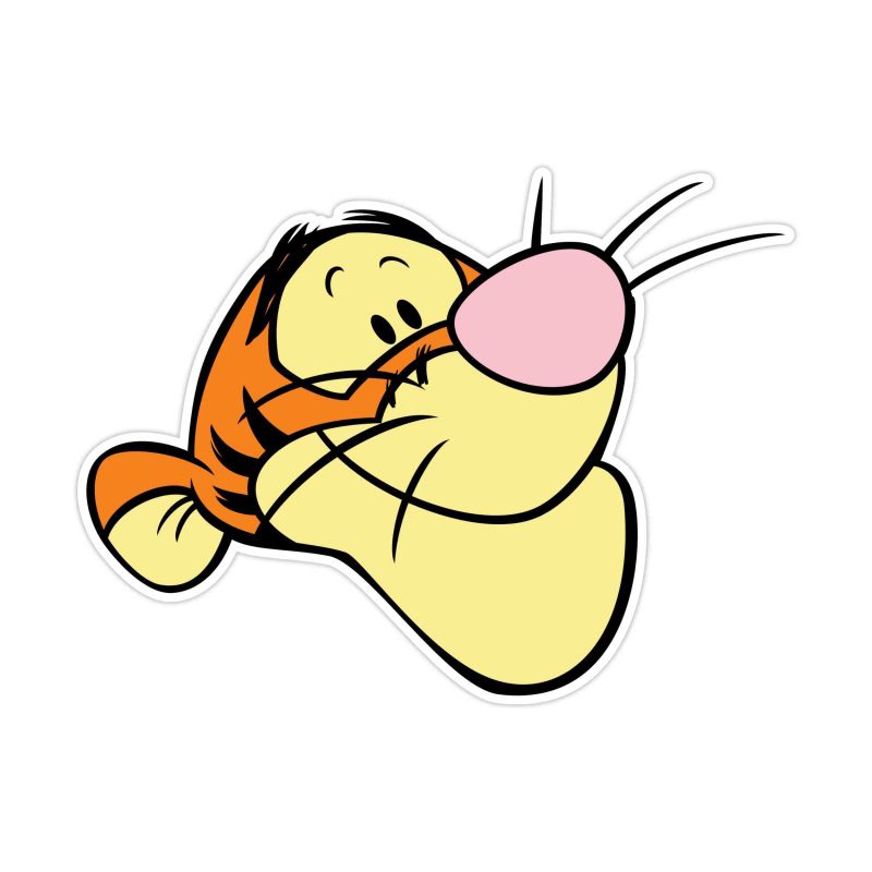 Winnie The Pooh - Tigger - Full Color Vinyl Sticker - Custom Size