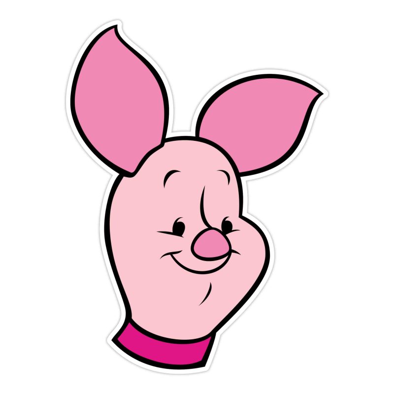 Winnie the Pooh - Piglet - Full Color Vinyl Sticker - Custom Size