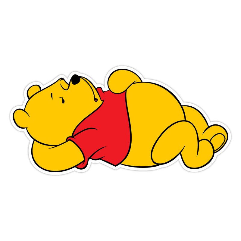 Winnie The Pooh - Full Color Vinyl Sticker - Custom Size