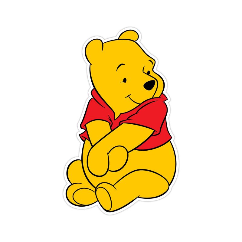 Winnie The Pooh - Full Color Vinyl Sticker - Custom Size