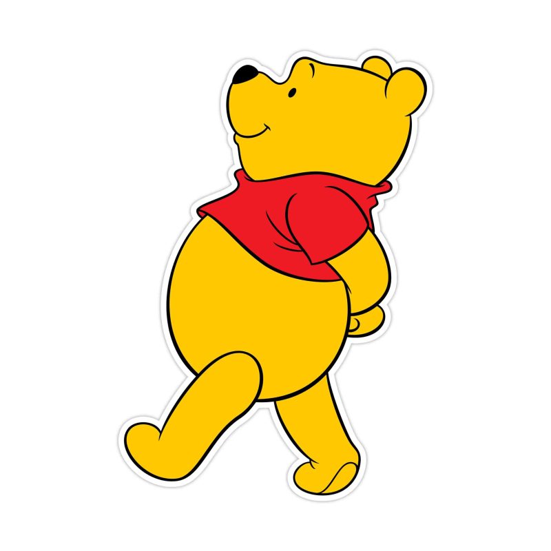 Winnie The Pooh - Full Color Vinyl Sticker - Custom Size