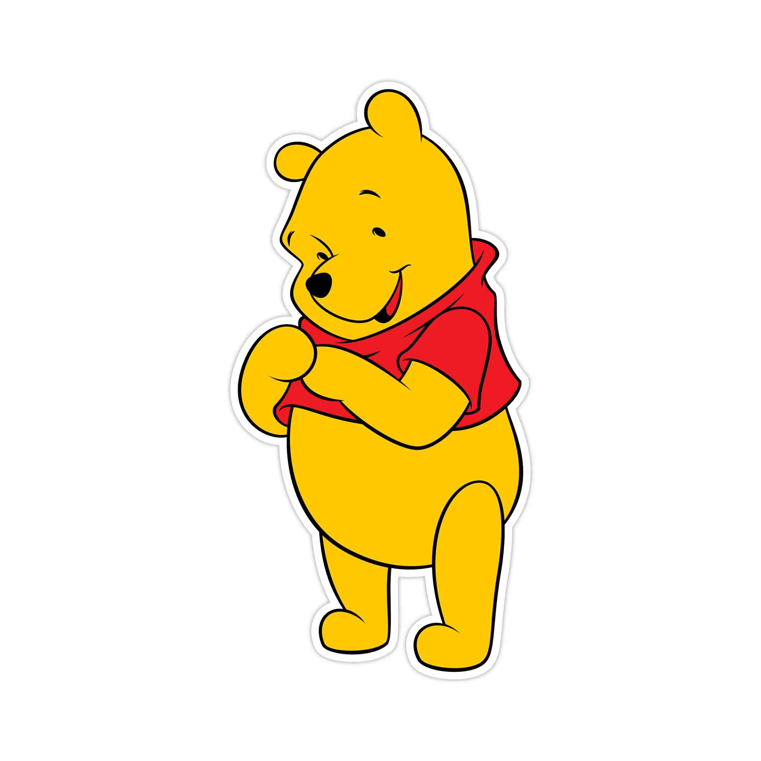 Winnie The Pooh - Full Color Vinyl Sticker - Custom Size
