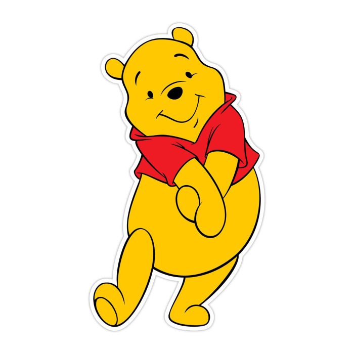 Winnie The Pooh - Full Color Vinyl Sticker - Custom Size