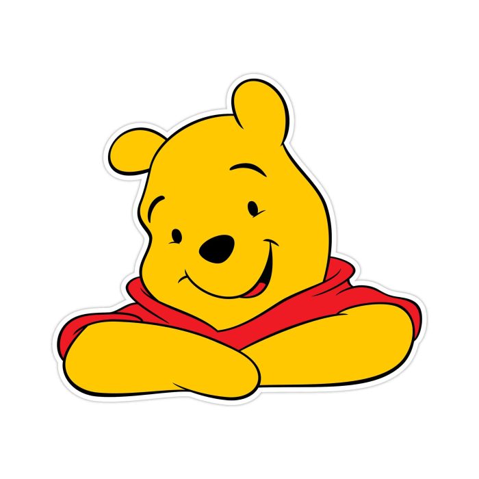 Winnie The Pooh - Full Color Vinyl Sticker - Custom Size