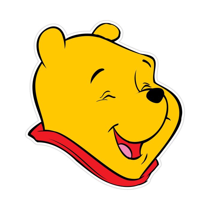Winnie The Pooh - Full Color Vinyl Sticker - Custom Size
