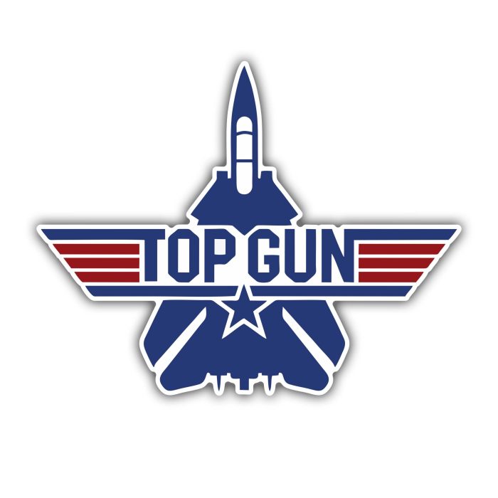 Top Gun Full Color Vinyl Decal - Custom Size