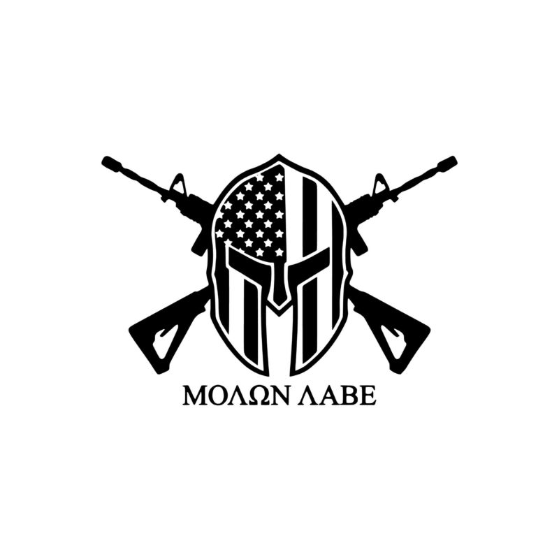 Molon Labe Vinyl Decal - Custom Size