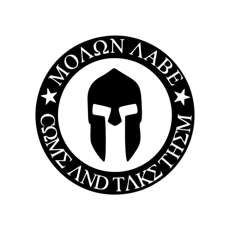 Molon Labe Vinyl Decal - Custom Size