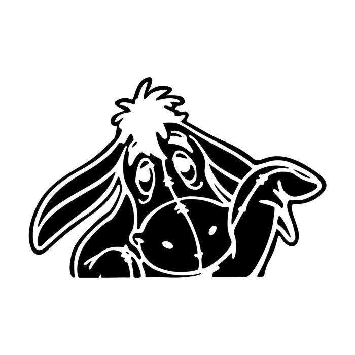 Winnie The Pooh - Eeyore - Vinyl Decal - Custom Size