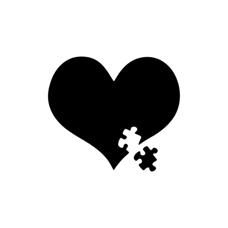 Missing a Piece of My Heart - Vinyl Decal - Custom Size