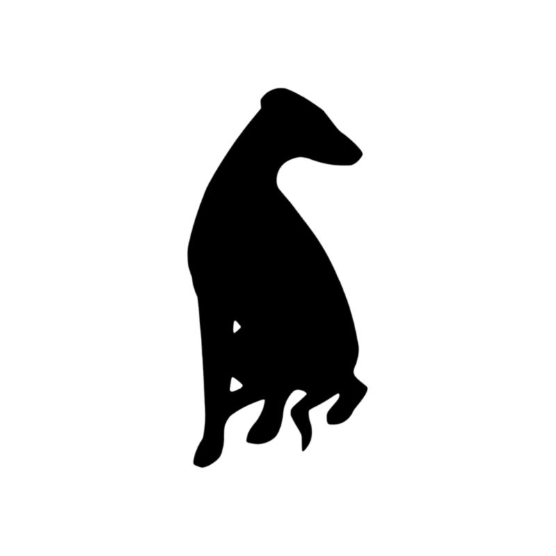 Whippet - Vinyl Decal - Custom Size
