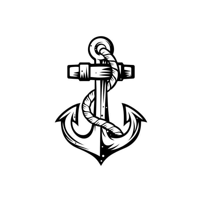 Anchor - Vinyl Decal - Custom Size
