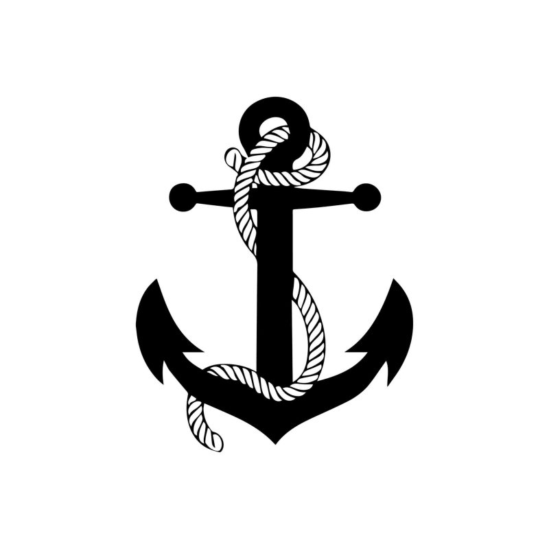 Anchor - Vinyl Decal - Custom Size
