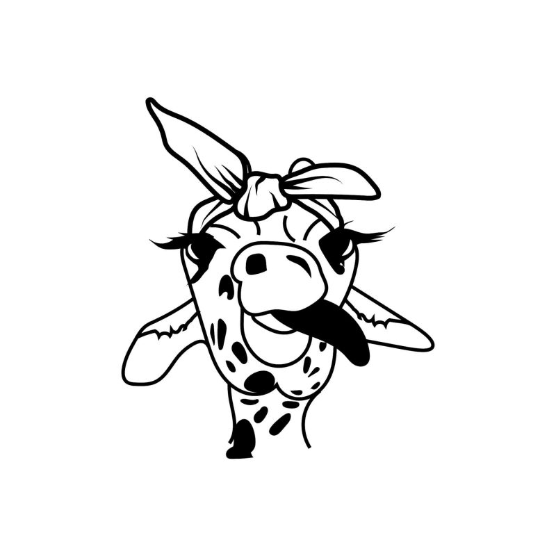 Giraffe - Vinyl Decal - Custom Size