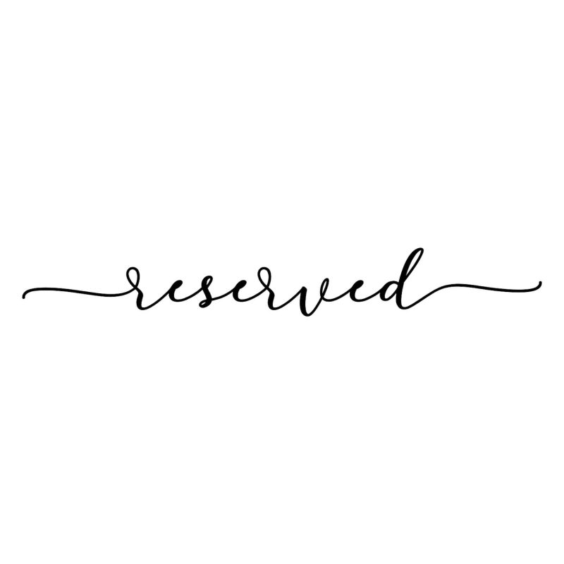 Reserved - Vinyl Decal - Custom Size