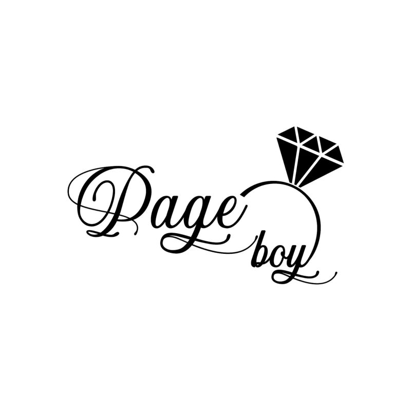 Page Boy - Vinyl Decal - Custom Size