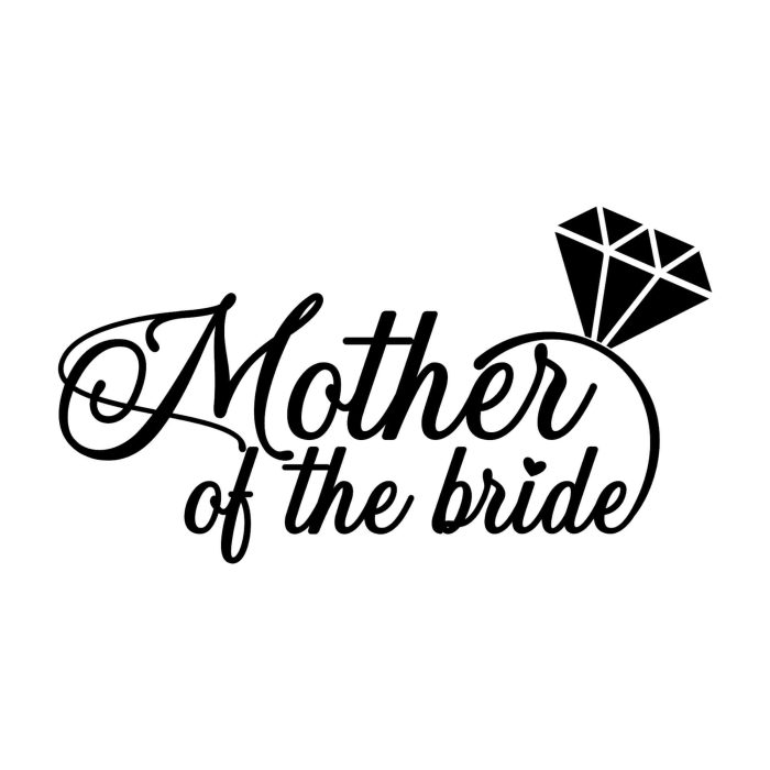 Mother of the Bride - Vinyl Decal - Custom Size
