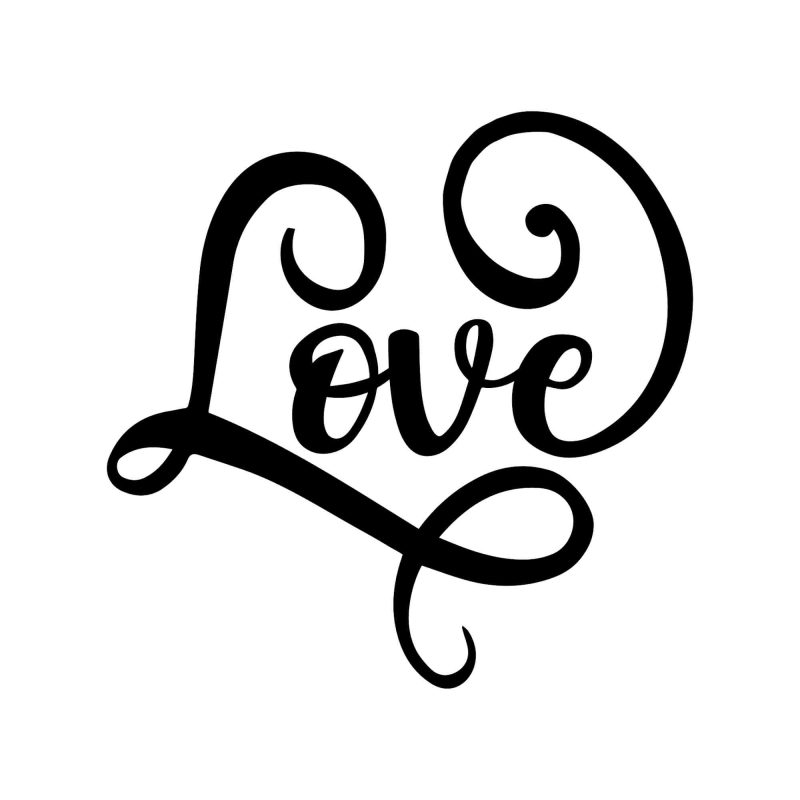 Love - Vinyl Decal - Custom Size