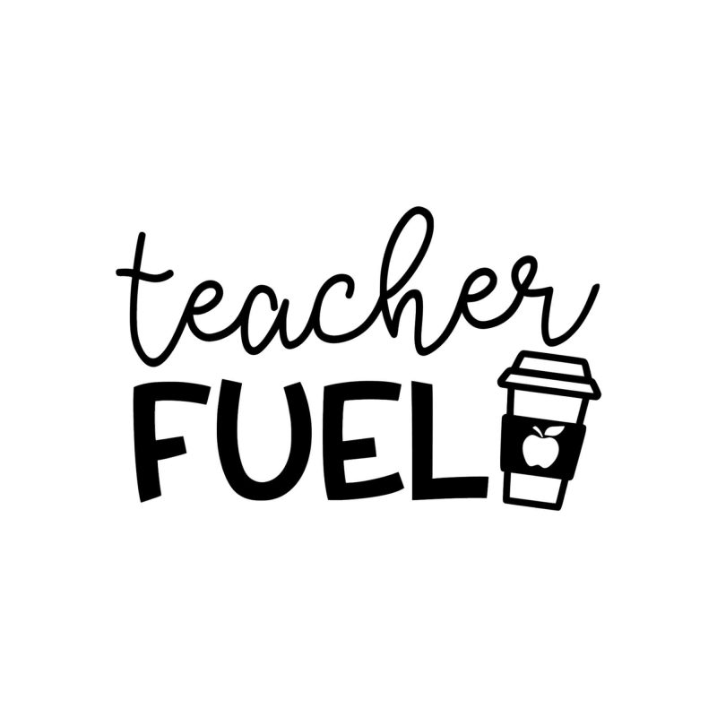 Coffee Because Teaching is Hard - Vinyl Decal - Custom Size