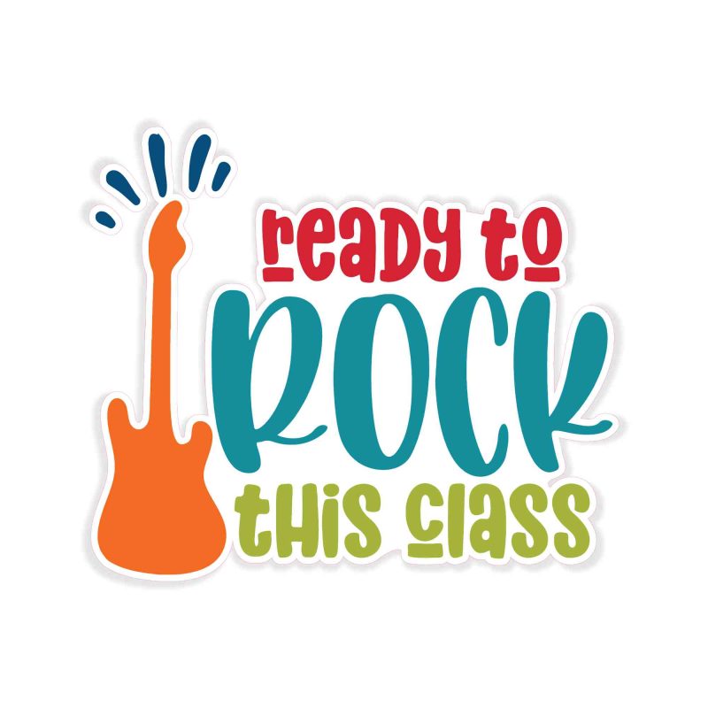 Ready to Rock - Full Color Vinyl Decal - Custom Size