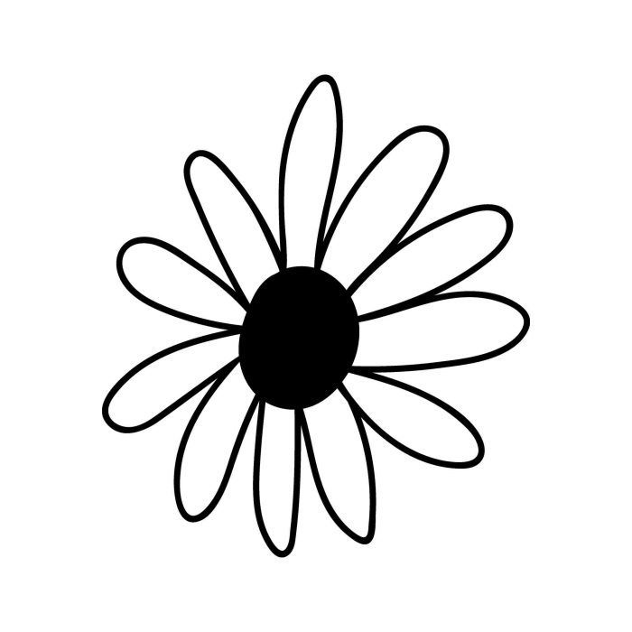 Daisy - Vinyl Decal - Custom Size