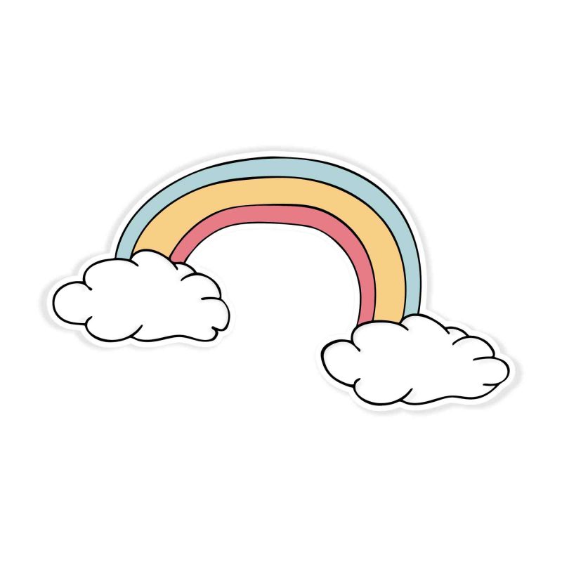 Rainbow Full Color Vinyl Decal