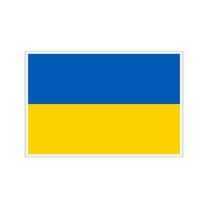 Ukraine Full Color Vinyl Decal - custom size