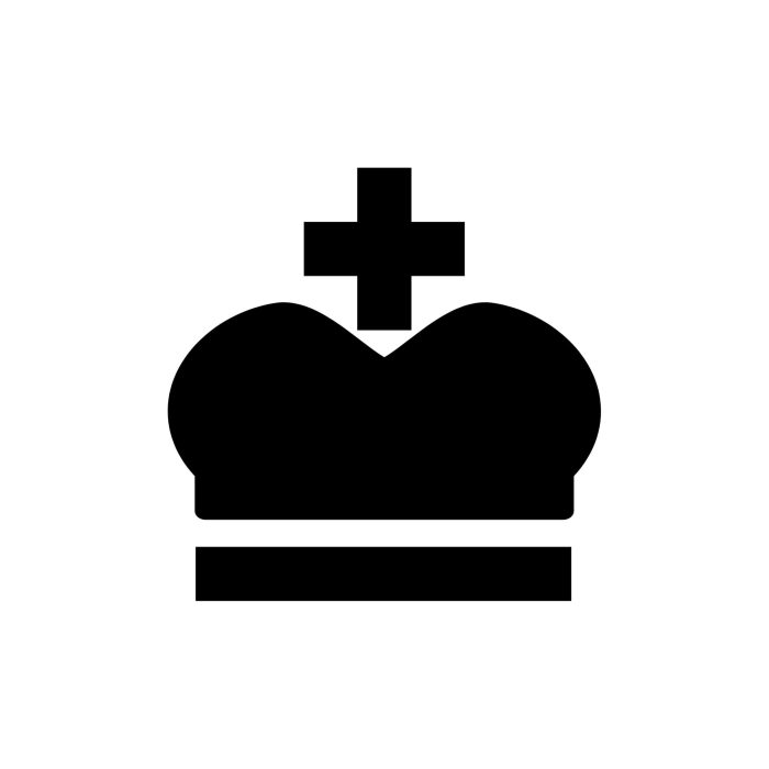 Crown Vinyl Decal - Custom Size