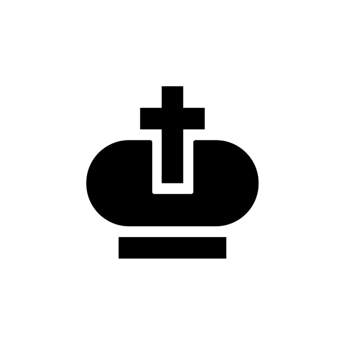 Crown Vinyl Decal - Custom Size