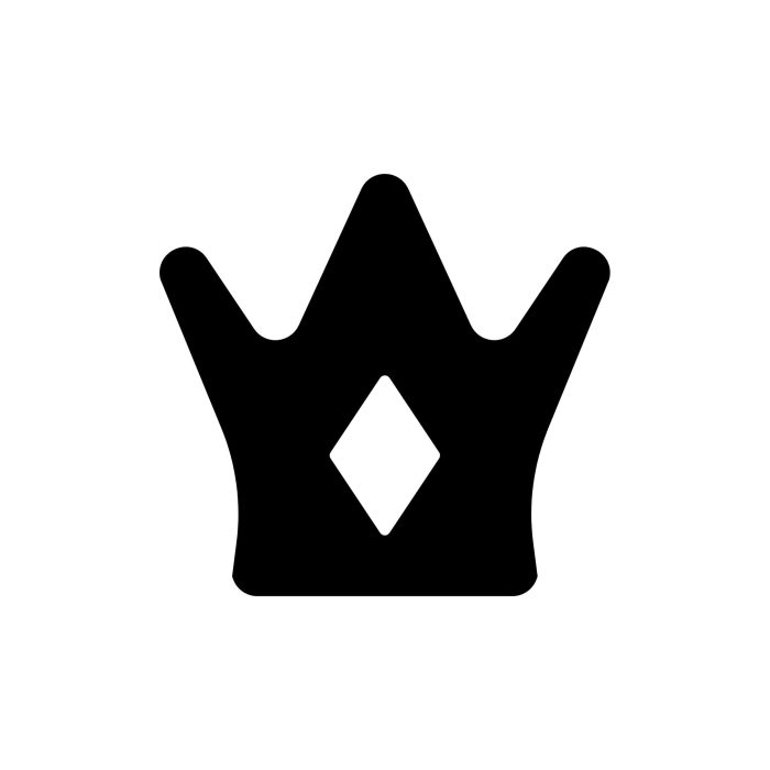 Crown Vinyl Decal - Custom Size