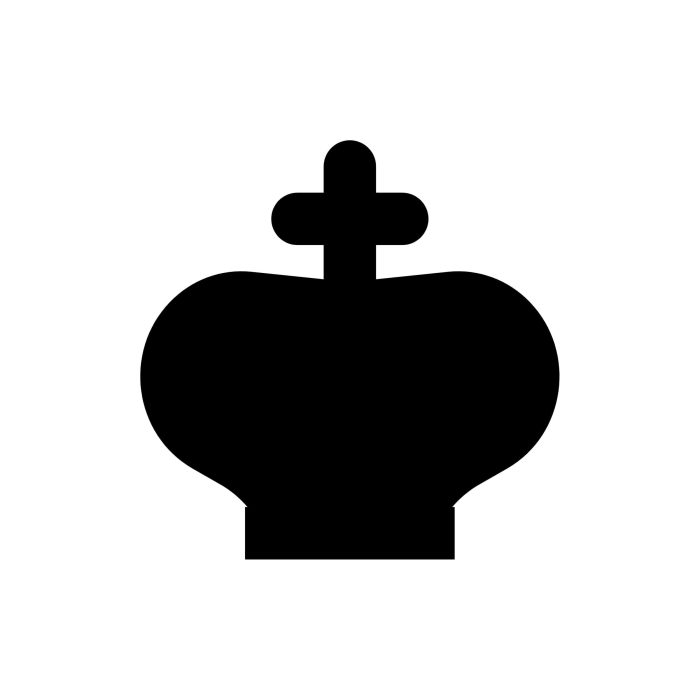 Crown Vinyl Decal - Custom Size