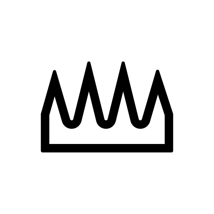 Crown Vinyl Decal - Custom Size