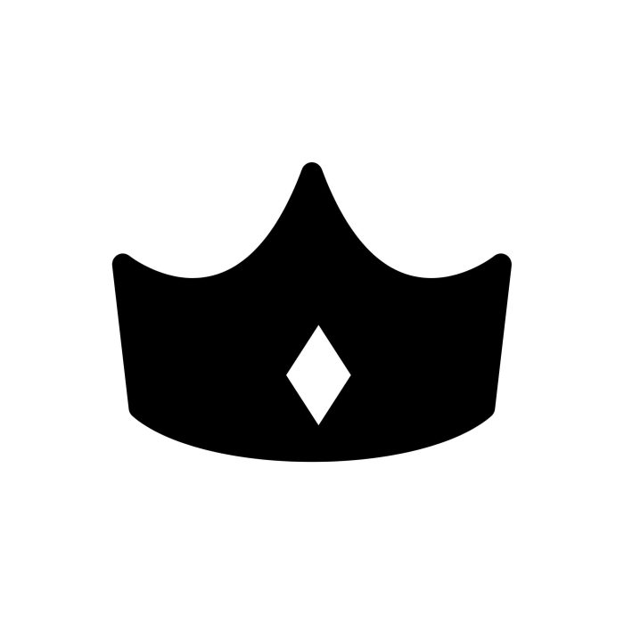 Crown Vinyl Decal - Custom Size