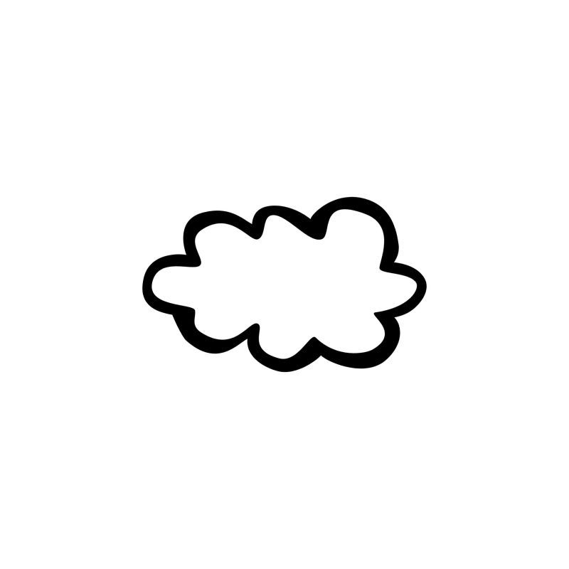 Cloud - Vinyl Decal - Custom Size